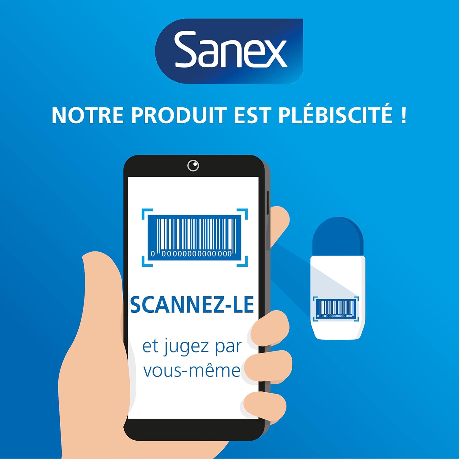 Roll-On deodorant SANEX - Natur Protect pierre d'alun - Cpourtoi.Net