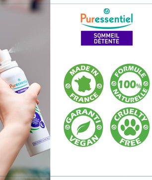 Puressentiel - Spray Aérien Sommeil et Détente aux 12 Huiles Essentielles - Cpourtoi.Net