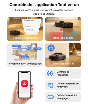 roborock Q7 L5 Robot Vacuum Cleaner, 8000 Pa Hyperforce Suction, Double Anti-Tangle, Accurate LiDAR Navigation, Smart Forbidden Zone, Multi-Level Mapping, Auto Charging, APP/Alexa - Cpourtoi.Net
