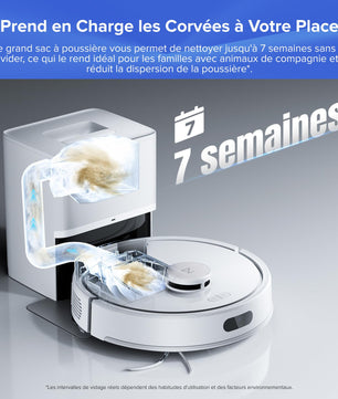Roborock Q7 L5+ – Aspirateur robot laveur 8000 Pa avec station automatique - Cpourtoi.Net