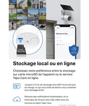 Tapo C410 2K (3MP) Caméra de Surveillance WiFi Extérieure sans Fil Solaire - Cpourtoi.Net