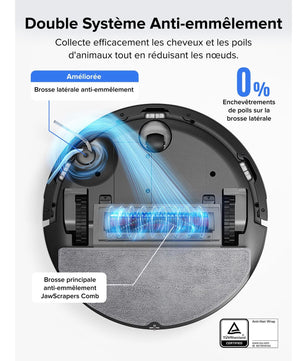 roborock Q7 L5 Robot Vacuum Cleaner, 8000 Pa Hyperforce Suction, Double Anti-Tangle, Accurate LiDAR Navigation, Smart Forbidden Zone, Multi-Level Mapping, Auto Charging, APP/Alexa - Cpourtoi.Net