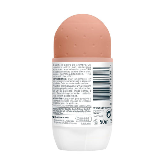 Roll-On déodorants Sanex Natur Protect 50 ml,  24H avec pierre d'alun, peaux sensibles - Cpourtoi.Net