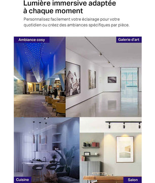 Tapo Ampoule Connectée WiFi, Ampoule LED GU10 Multicolore 2200K-6500K, Dimmable 350 Lumens, 3.7W équivalent à 50W, Compatible avec Alexa et Google Home, Economie d'énergie, Tapo L630(2-pack)
