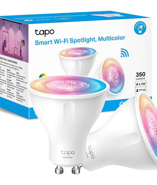 Tapo Ampoule Connectée WiFi, Ampoule LED GU10 Multicolore 2200K-6500K, Dimmable 350 Lumens, 3.7W équivalent à 50W, Compatible avec Alexa et Google Home, Economie d'énergie, Tapo L630(2-pack)