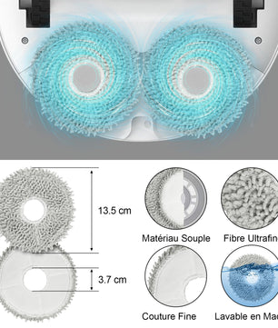 pièces de rechange Dreame L10 Prime / L10s Plus / L10s Pro Gen 2 / L10s Ultra/Xiaomi X20 Plus / X10+2 brosses principales 8 serpillères de nettoyage 4 filtres 8 brosses latéralesh - Cpourtoi.Net