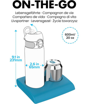 Ion8 gourde en inox léger, 600 ml, - Cpourtoi.Net