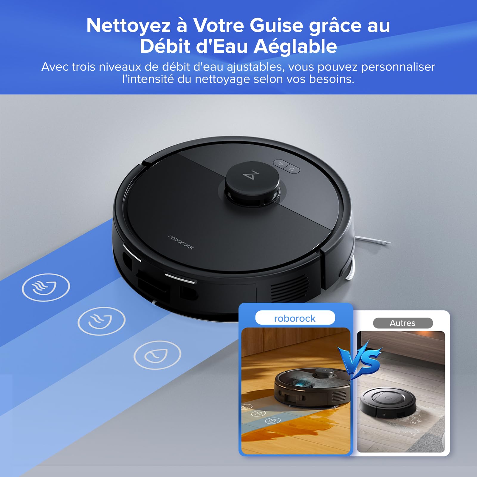 Roborock Q7 L5+ – Aspirateur robot laveur 8000 Pa avec station automatique - Cpourtoi.Net