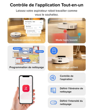 roborock Q7 L5 Robot Vacuum Cleaner, 8000 Pa Hyperforce Suction, Double Anti-Tangle, Accurate LiDAR Navigation, Smart Forbidden Zone, Multi-Level Mapping, Auto Charging, APP/Alexa - Cpourtoi.Net