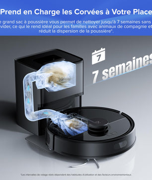 Roborock Q7 L5+ – Aspirateur robot laveur 8000 Pa avec station automatique - Cpourtoi.Net