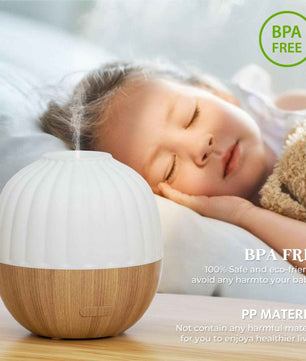 SALKING Diffuseur d'Huile Essentielle, 100ml Ultrasonique Diffuseur Huiles Essentielles Electrique, Humidificateur d'air avec Lumière Chaude Arrêt Automatique pour Chambre, Yoga, Massage, Paquet de 2 - Cpourtoi.Net