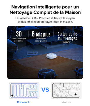 roborock Q7 L5 Robot Vacuum Cleaner, 8000 Pa Hyperforce Suction, Double Anti-Tangle, Accurate LiDAR Navigation, Smart Forbidden Zone, Multi-Level Mapping, Auto Charging, APP/Alexa - Cpourtoi.Net