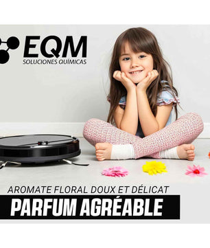 EQM - ECO-217 - Nettoyant de Sol pour Robots laveurs - 1L - Nettoyant concentré convenant à tous les types de robots - Ne nuit pas aux matériaux grâce à son pH neutre - Arôme floral - Cpourtoi.Net