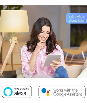 Tapo Ampoule L510 E WiFi , E27 LED lumière, blanc chaud, 2700K, Dimmable 8.7W 806Lm, Compatible avec Alexa et Google Home,