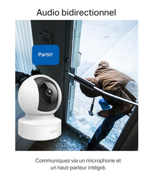 Tapo C220 2.5K Caméra de Surveillance WiFi intérieure 360° avec Détection Humaine AI - Cpourtoi.Net
