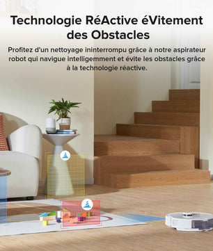 Roborock Q8 Max+ Aspirateur Robot Laveur - Nettoyage Automatique et Vidange Automatique - Cpourtoi.Net