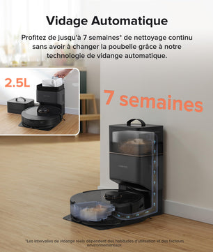Roborock Q8 Max+ Aspirateur Robot Laveur - Nettoyage Automatique et Vidange Automatique - Cpourtoi.Net