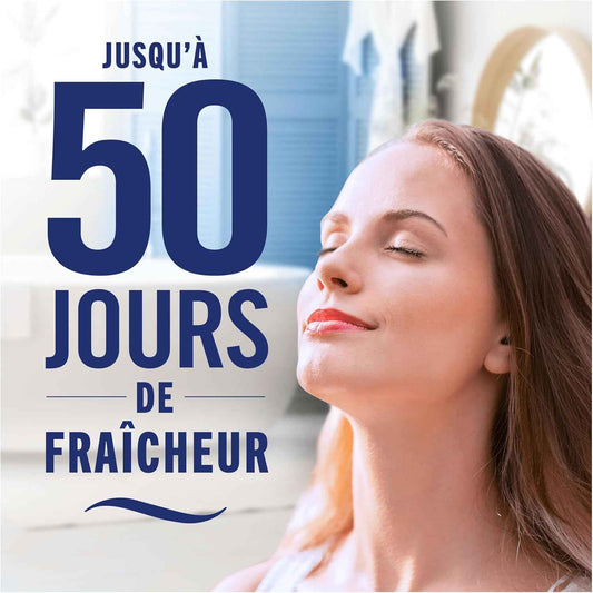 Febreze Petit Coin Pureté De Coton, Désodorisant WC Sans Électricité, Combat et Prévient les Odeurs, Technologie OdourClear, Protège les Surfaces Souples, Activation Simple, Fraîcheur Jusqu'à 50 Jours