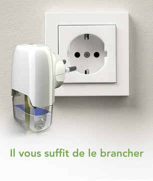 Raid Essentials Diffuseur Électrique Liquide - Répulsif Moustiques et Moustiques Tigres 45 Nuits - Sans Parfum Ajouté - 2 Diffuseurs et 2 Recharges