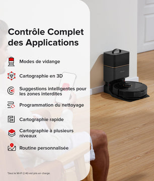 Roborock Q8 Max+ Aspirateur Robot Laveur - Nettoyage Automatique et Vidange Automatique - Cpourtoi.Net