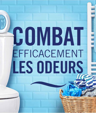 Febreze Petit Coin Pureté De Coton, Désodorisant WC Sans Électricité, Combat et Prévient les Odeurs, Technologie OdourClear, Protège les Surfaces Souples, Activation Simple, Fraîcheur Jusqu'à 50 Jours
