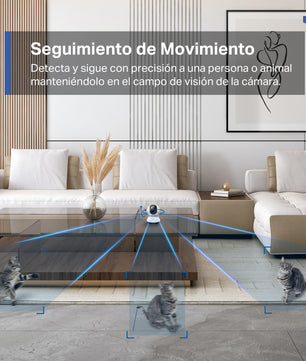 Tapo C220 2.5K Caméra de Surveillance WiFi intérieure 360° avec Détection Humaine AI - Cpourtoi.Net