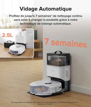 Roborock Q8 Max+ Aspirateur Robot Laveur - Nettoyage Automatique et Vidange Automatique - Cpourtoi.Net
