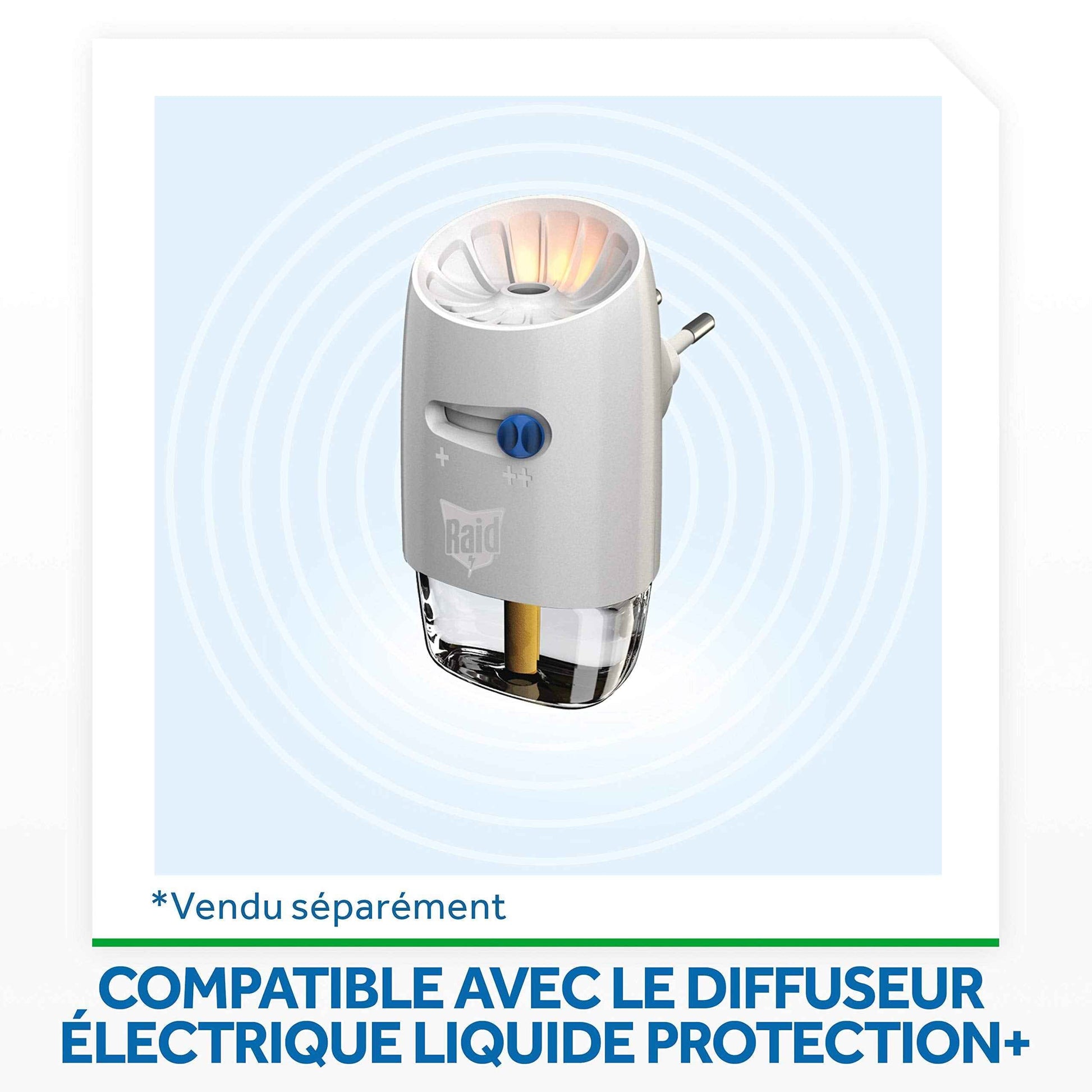 Raid Recharge Électrique Liquide, 45 Nuits, 1 Recharge 27 ml