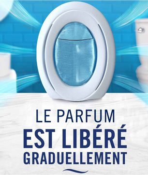 Febreze Petit Coin Pureté De Coton, Désodorisant WC Sans Électricité, Combat et Prévient les Odeurs, Technologie OdourClear, Protège les Surfaces Souples, Activation Simple, Fraîcheur Jusqu'à 50 Jours