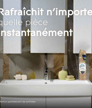 Glade Aérosol - Elimine Les Odeurs - Parfum Frais - Infusé Aux Huiles Essentielles - Romantic Vanilla Blossom - 6 Aérosols