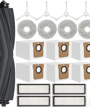 pièces de rechange Dreame L10 Prime / L10s Plus / L10s Pro Gen 2 / L10s Ultra/Xiaomi X20 Plus / X10+2 brosses principales 8 serpillères de nettoyage 4 filtres 8 brosses latéralesh - Cpourtoi.Net