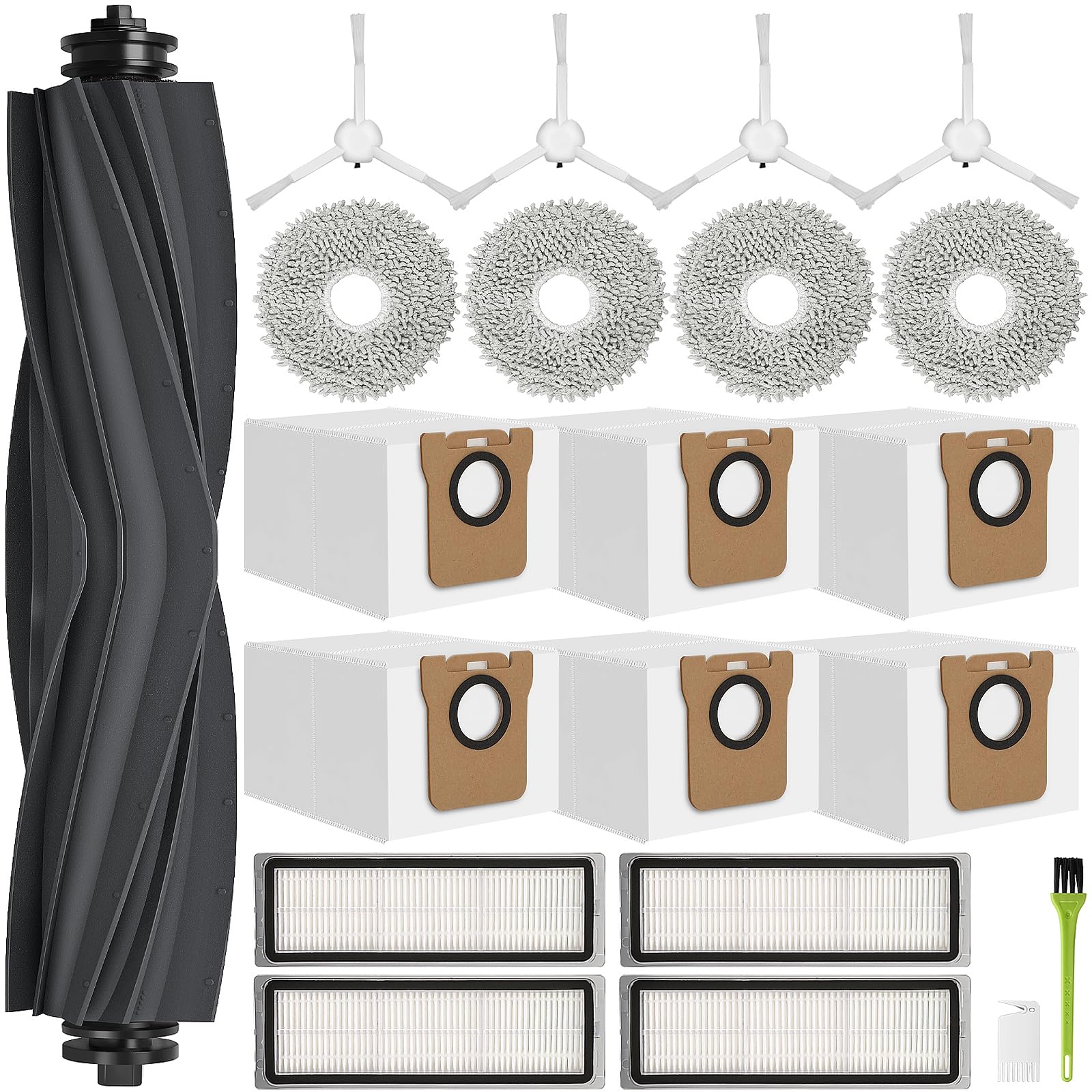 pièces de rechange Dreame L10 Prime / L10s Plus / L10s Pro Gen 2 / L10s Ultra/Xiaomi X20 Plus / X10+2 brosses principales 8 serpillères de nettoyage 4 filtres 8 brosses latéralesh - Cpourtoi.Net