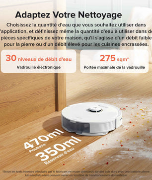 Roborock Q8 Max+ Aspirateur Robot Laveur - Nettoyage Automatique et Vidange Automatique - Cpourtoi.Net