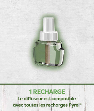 Pyrel Diffuseur Liquide Repulsif Moustiques Agrumes Boises 45 Nuits 32Ml