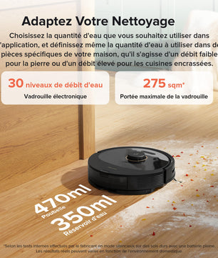 Roborock Q8 Max+ Aspirateur Robot Laveur - Nettoyage Automatique et Vidange Automatique - Cpourtoi.Net