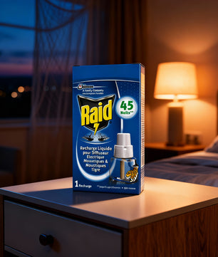 Raid Recharge Diffuseur Électrique - 45 Nuits, Sans Parfum