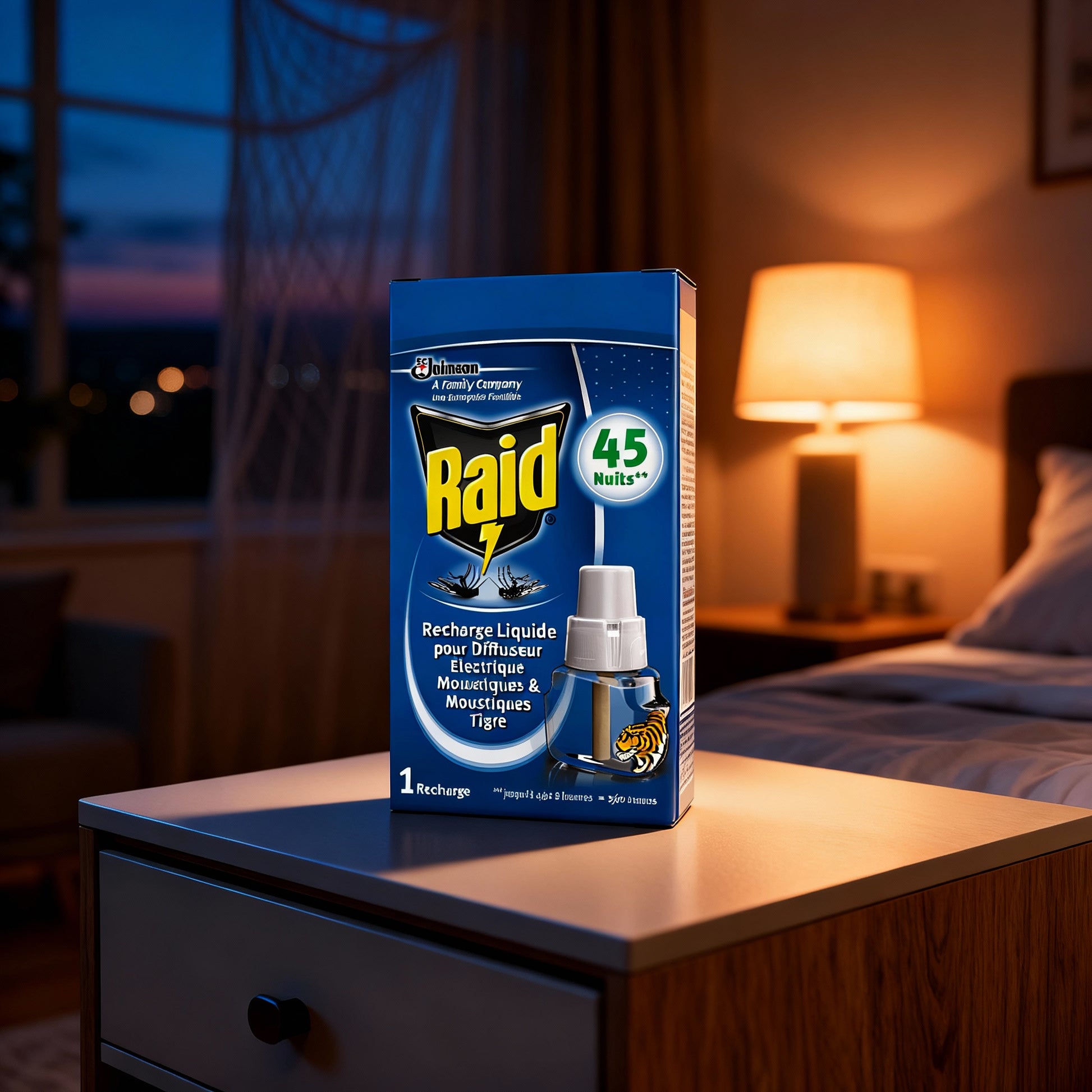 Raid Recharge Diffuseur Électrique - 45 Nuits, Sans Parfum