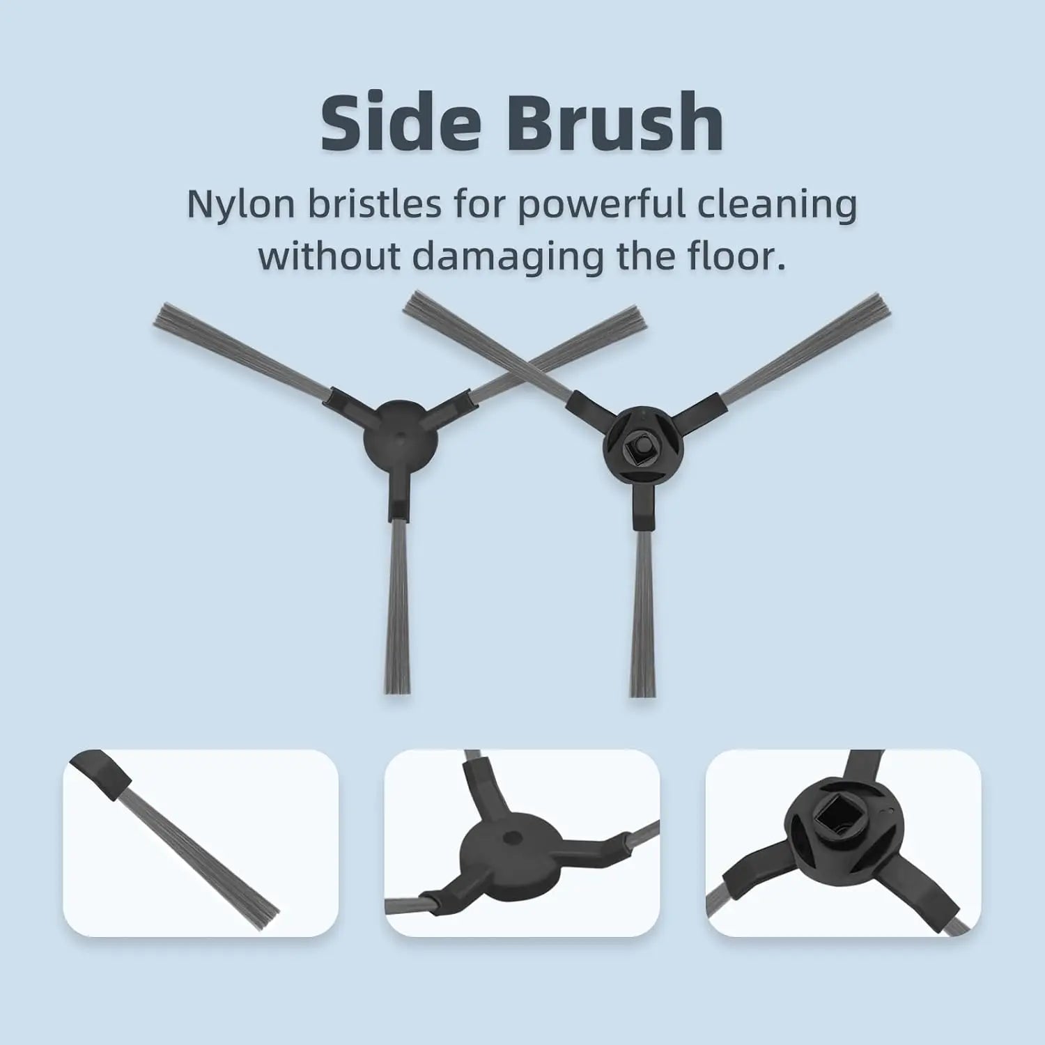 Accessoires compatibles pour Ultenic D10 / T10 Lite / T20 Pro, pour Proscenic Q8 Max, pour Mova E20 Plus, pour MONSGA MS1 MAX, 1 brosse principale, 4 brosses latérales, 4 filtres, 4 lingettes Cpourtoi.Net