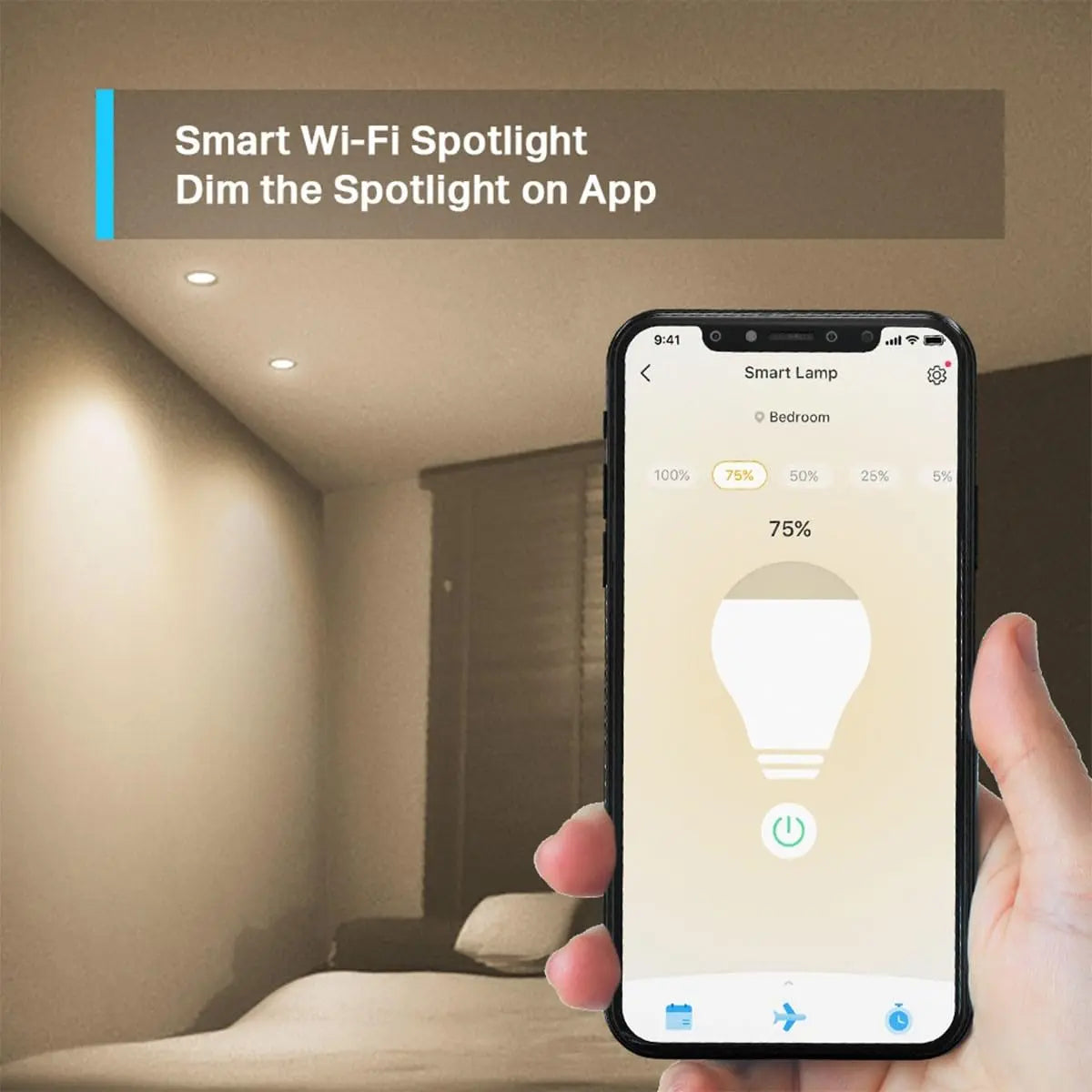 Tapo Ampoule L510 E WiFi , E27 LED lumière, blanc chaud, 2700K, Dimmable 8.7W 806Lm, Compatible avec Alexa et Google Home, - Cpourtoi.Net