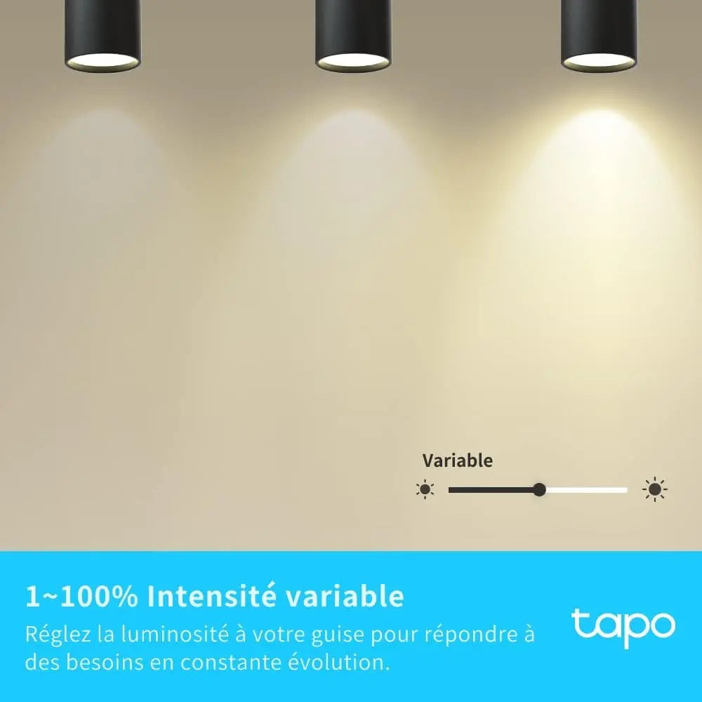 Tapo Ampoule L510 E WiFi , E27 LED lumière, blanc chaud, 2700K, Dimmable 8.7W 806Lm, Compatible avec Alexa et Google Home, - Cpourtoi.Net