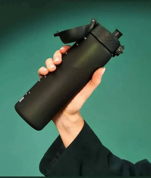Ion8 Bouteille d'eau Slim Inox - Gourde Isotherme Noir et Vert - Cpourtoi.Net