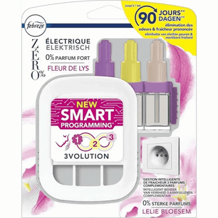 Diffuseur d'air Febreze 3Volution Zero Fleur De Lys avec recharges,Cpourtoi.Net,CI