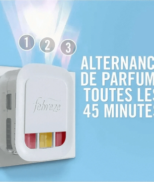 FEBREZE 3Volution Fleur De Lys - Diffuseur d'Air Anti-Odeurs et Parfum d'Intérieur - Cpourtoi.Net