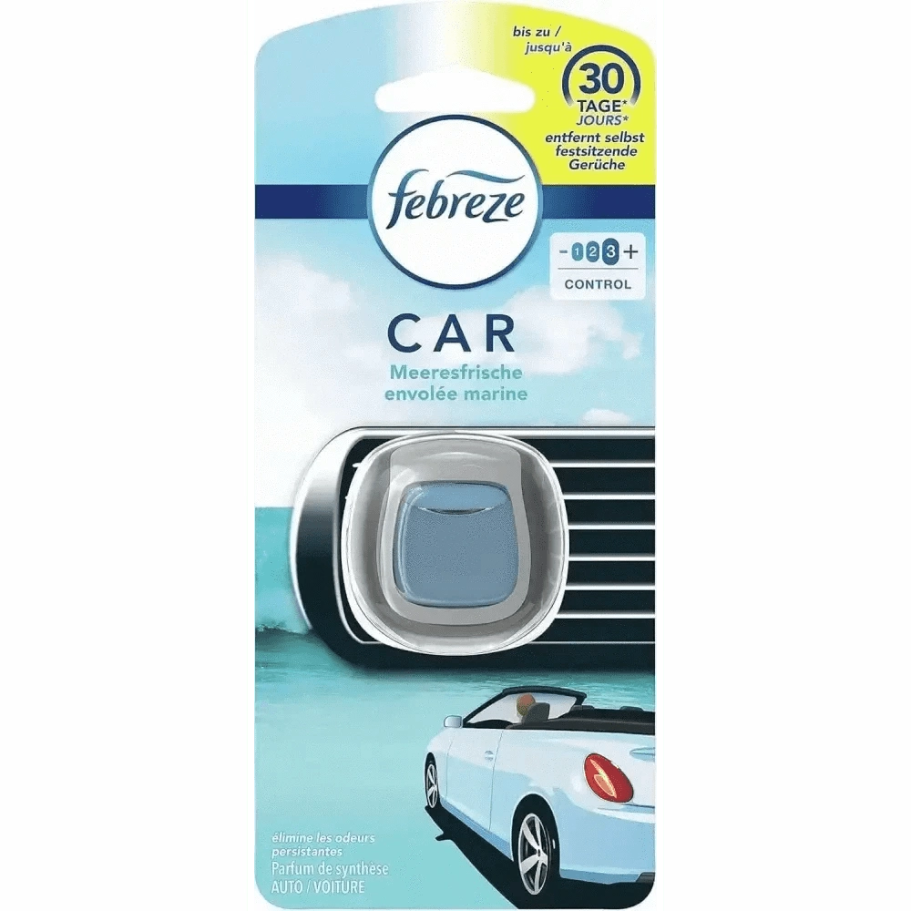 Febreze OdourClear Marine Désodorisant Voiture Fraîcheur Durable Parfum Marin
