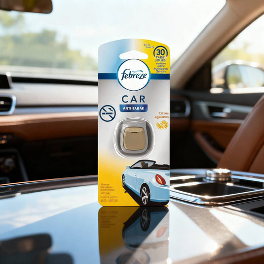 Diffuseur Agrumes Febreze Anti Tabac Pour Voiture – Parfum Longue Durée 30 Jours