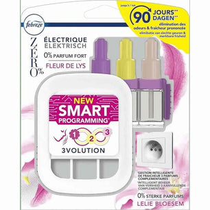 FEBREZE Diffuseur d'air  3Volution Zero Fleur De Lys avec recharges