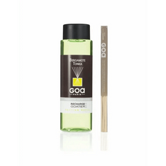 GOA Diffuseur Fleur de Tiaré Rotin - Ambiance Tropicale, Parfum Frais
