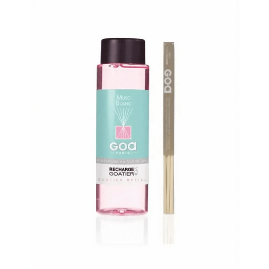 GOA Musc Blanc 250ml - Diffuseur de Parfum d'Intérieur, Senteur Maison | Pack Rotin - Cpourtoi.Net
