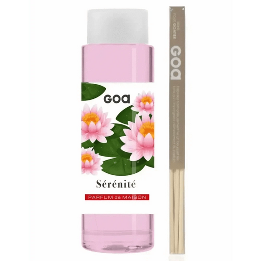 GOA Sérénité : Recharge Parfum d'Intérieur et Diffuseur Rotin - Fragrance d'Ambiance - Cpourtoi.Net
