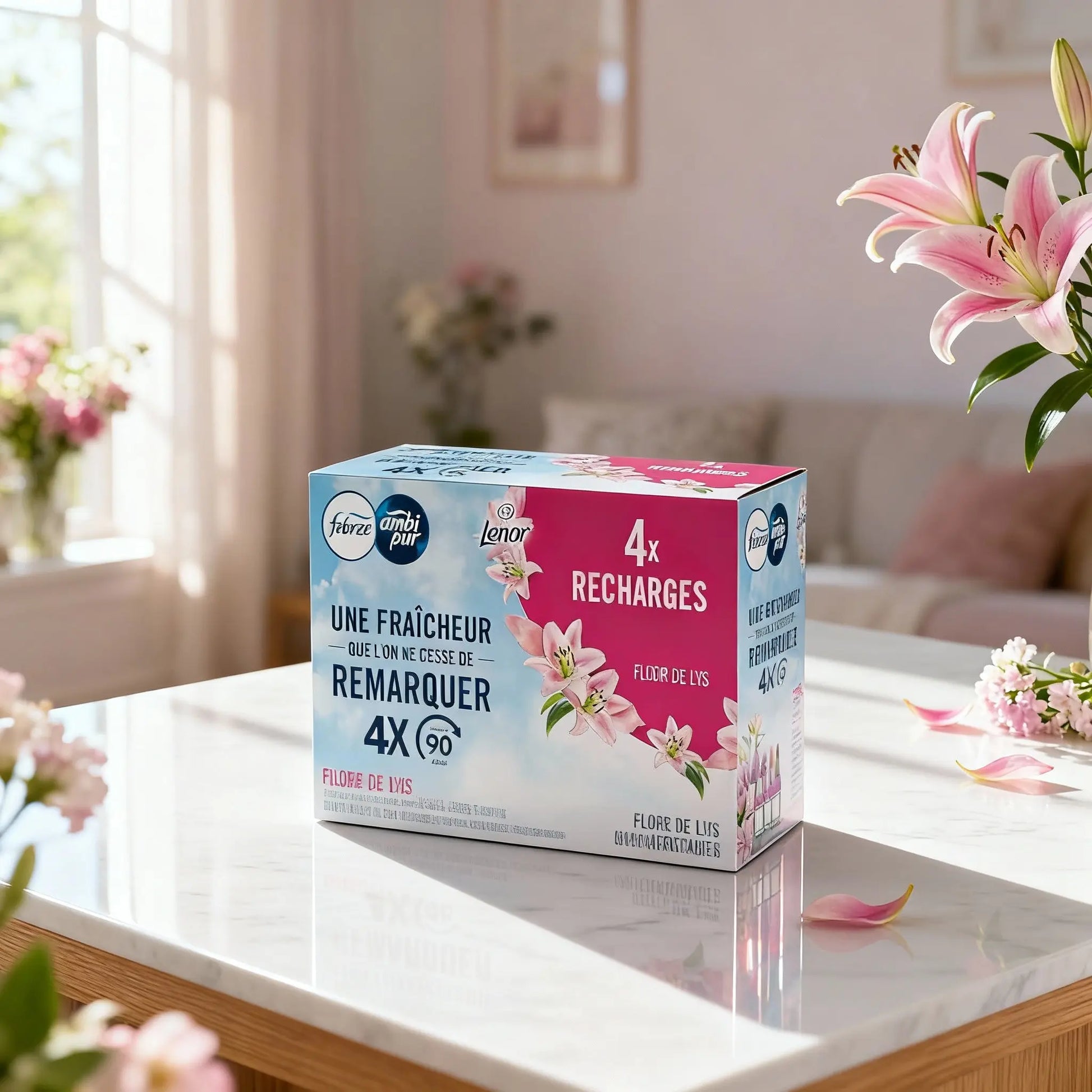 Febreze 3Volution Fleur De Lys - Fraîcheur Durable, Élimine Odeurs